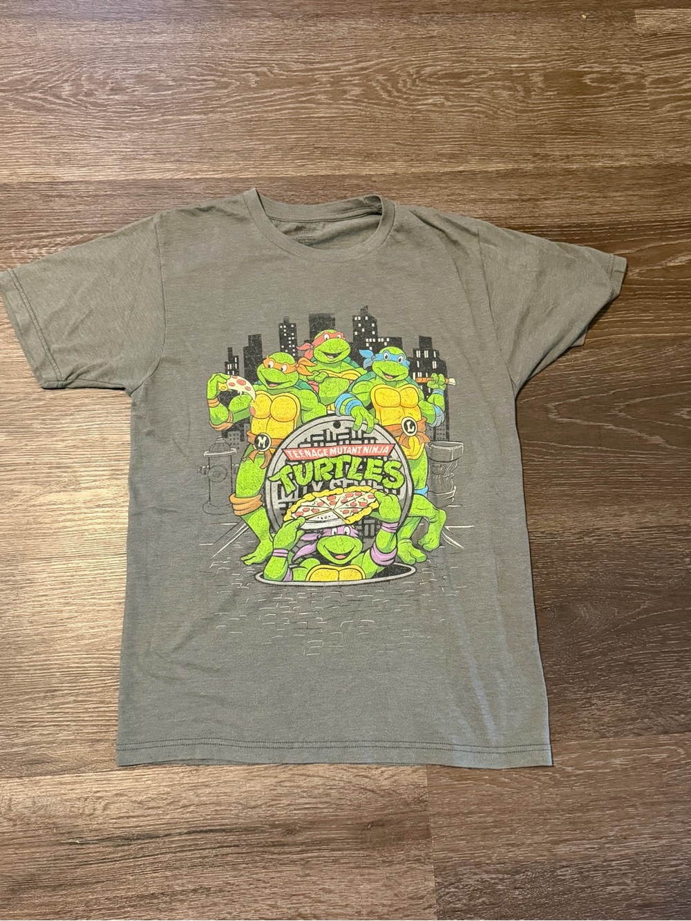 Gildan Gray Teenage Mutant Ninja Turtles Graphic Tee
